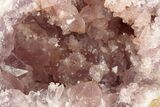 Sparkly, Pink Amethyst Geode Half - Argentina #195421-2